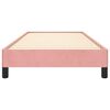 vidaXL Bedframe fluweel roze 90x200 cm