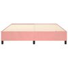 vidaXL Boxspring bed fluweel roze 180x200 cm