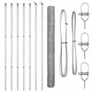 vidaXL Afrasteringspaal Zilver