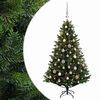 vidaXL Kunstkerstboom met kerstbal 120 cm 150 LED's Warmwit