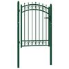 vidaXL Poort met speerpunten 103x109,5 cm staal groen