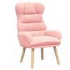 vidaXL Fauteuil Roze 69 x 74 x 93 cm Sherpa Stof