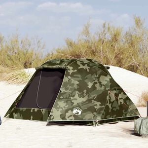 vidaXL Vistent 3-persoons camouflage waterdicht