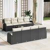 vidaXL Tuin Sofa Set Zwart 55 x 55 x 37 cm poly rattan