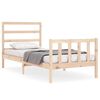 vidaXL Bedframe zonder matras massief grenenhout 90x190 cm