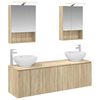 vidaXL Badkamerkastenset 5 pcs Sonoma Eiken Bewerkt hout