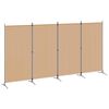 vidaXL 4-panelen roomdivider Beige 346 x 180 cm Stof