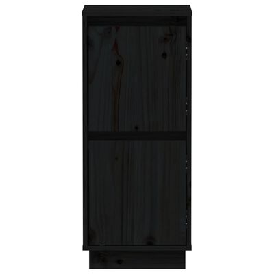 vidaXL Dressoir 31,5x34x75 cm massief grenenhout zwart