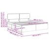 vidaXL Bedframe met hoofdeinde Beton 180 x 200 cm Massief grenenhout