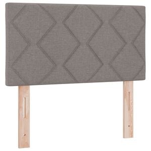 vidaXL LED Hoofdbord Taupe Stof