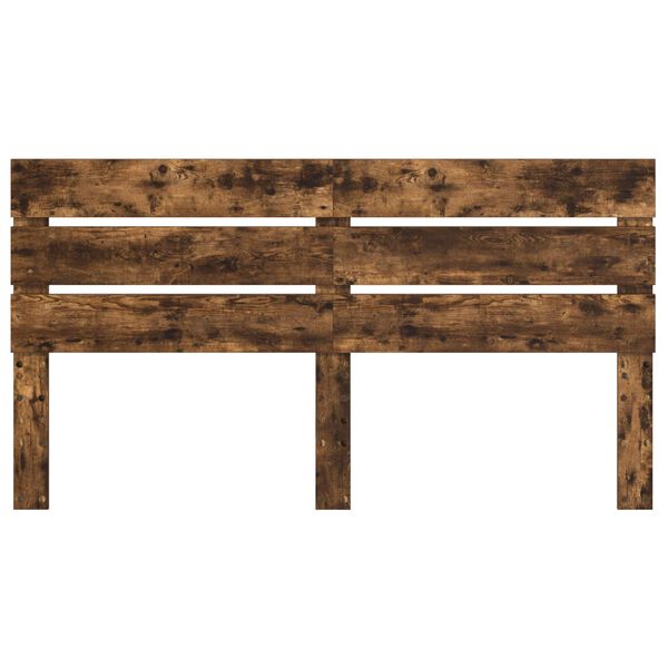 vidaXL Hoofdbord Gerookt eiken 200 cm Bewerkt hout