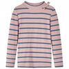 Kindershirt met lange mouwen 140 lichtroze
