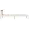 vidaXL Bedframe extra lang zonder matras grenenhout wit 90x220 cm