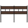 vidaXL Hoofdbord 135 cm bewerkt hout en staal bruin eikenkleurig