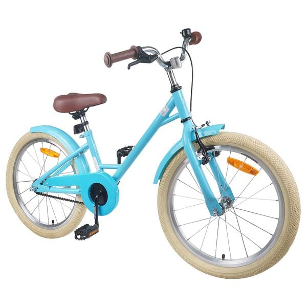 vidaXL Kinderfiets 18 Inch voor 5-7 jaar Lichtblauw