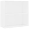 vidaXL Boekenkast 80x30x76,5 cm bewerkt hout wit