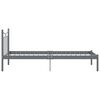 vidaXL Bedframe metaal grijs 100x200 cm