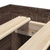 vidaXL Bedframe zonder matras bewerkt hout bruin eikenkleur 100x200 cm