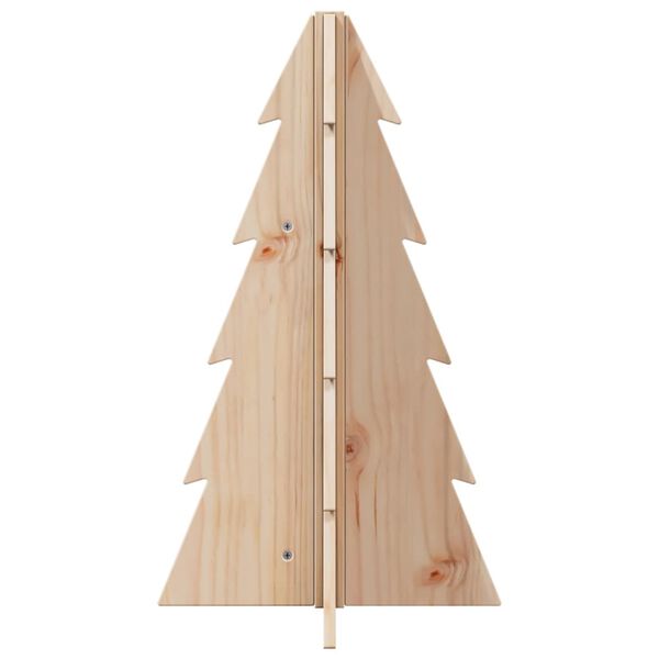 vidaXL Kerstdecoratie kerstboom 69,5 cm massief grenenhout