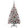 vidaXL Kunstkerstboom met 150 LED Groen en Wit 120 cm PVC en Metaal