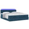 vidaXL Ottoman bed met matrassen en LED's 160x200cm fluweel