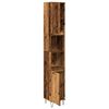 vidaXL Badkamerkast 30x30x190 cm bewerkt hout oud houtkleurig