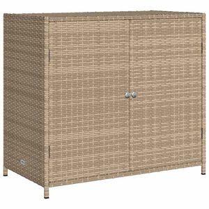 vidaXL Tuinkast 83x45x76 cm poly rattan beige