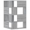 vidaXL Boekenkast 4-laags hoek 85x85x140 cm bewerkt hout grijs sonoma