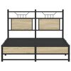 vidaXL Bedframe zonder matras hout sonoma eikenkleurig 120x190 cm