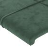 vidaXL Boxspring met matras fluweel donkergroen 80x200 cm