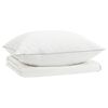 vidaXL 90% ganzen dons dekbedset FULDA 2 pcs 135 x 200 cm Zomer Wit