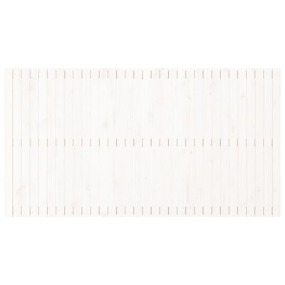 vidaXL Hoofdbord wandmontage 204x3x110 cm massief grenenhout wit