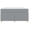 vidaXL Bedframe met matras Lichtgrijs 140 x 200 cm Stof