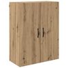 vidaXL Hoge kast met lade 2 pcs Artisan Eiken Ge&euml;ngineerd hout en glas