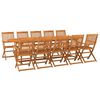 vidaXL 11-delige Tuinset 280x90x75 cm massief acaciahout