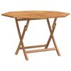 vidaXL Tuintafel inklapbaar 110x110x75 cm massief teakhout