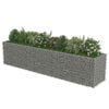 vidaXL Gabion plantenbak verhoogd 450x90x100 cm gegalvaniseerd staal