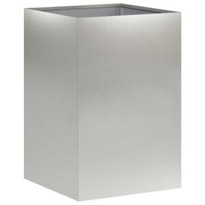 vidaXL Plantenbak zilver 40 x 40 x 60 cm Roestvrij staal