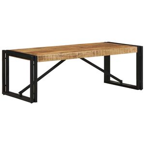 vidaXL Salontafel 100x50x35 cm massief ruw mangohout