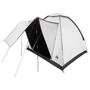 vidaXL Kamperen tent 2-persoons Wit Blackout Polyester en staal