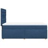 vidaXL Boxspring met matras stof blauw 80x200 cm