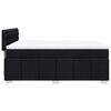 vidaXL Boxspring met matras stof zwart 140x190 cm