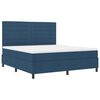 vidaXL Boxspringbed met matras met hoofdeinde Blauw 180 x 200 cm Stof