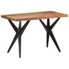 vidaXL Eettafel 120x60x76 cm massief gerecycled hout