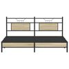 vidaXL Bedframe zonder matras 183x213cm spaanplaat sonoma eikenkleurig