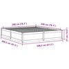 vidaXL Bedframe zonder matras massief grenenhout 200x200 cm