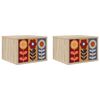 vidaXL Wandkastje ESSEN 2 st Sonoma Eiken 36 x 33 x 25 cm Bewerkt hout