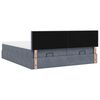 vidaXL Ottoman bed met matrassen 200x200cm fluweel donkergrijs