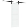 vidaXL Schuifdeur 73,5 x 198,5 cm Bewerkt hout Wit en zwart