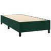 vidaXL Boxspring met matras fluweel donkergroen 80x200 cm